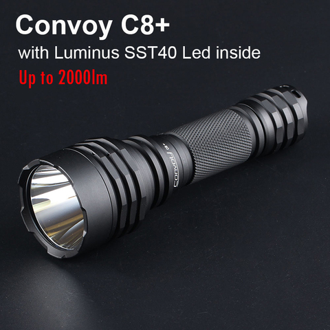 Linterna LED potente Convoy C8 Plus con Luminus SST40, linterna táctica de 2000lm, luz de Camping, pesca y caza ► Foto 1/6