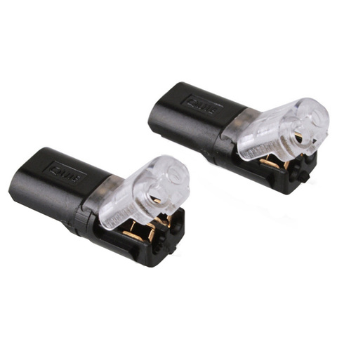 Cable de Conector de Resorte 2p, sin soldadura y sin tornillos, conector rápido, abrazadera de cable, bloque de terminales de 2 vías para tira led, 10 Uds./5 uds. ► Foto 1/3