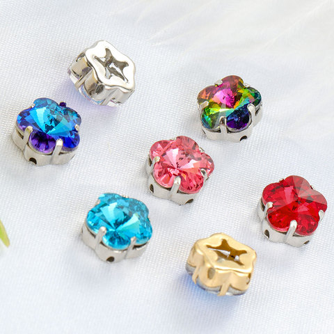 Astrobox-Cuentas sueltas de cristal con forma de ciruela, accesorios para ropa, diamantes de imitación, K9, 10mm ► Foto 1/6