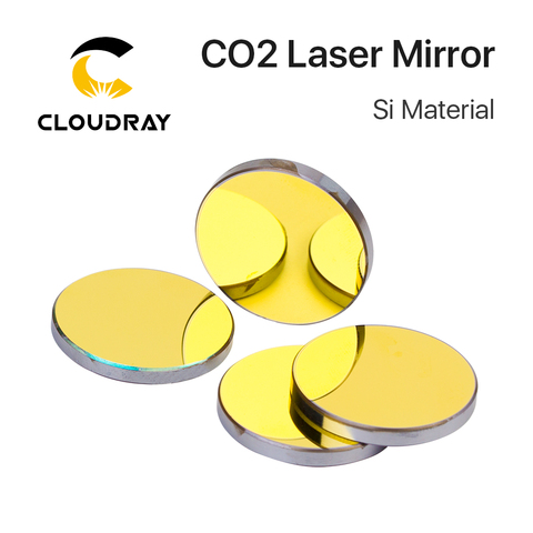 Cloudray-Espejo reflectante Si D19.05, 20, 25, 30, 38,1mm, recubierto de oro para máquina cortadora de grabado láser CO2 ► Foto 1/5