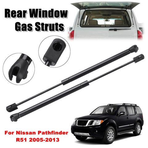 2 piezas de la ventana trasera de Gas de vidrio puntales apoyo Sring para Nissan Pathfinder R51 2005-2013 90460ZL90A ► Foto 1/6