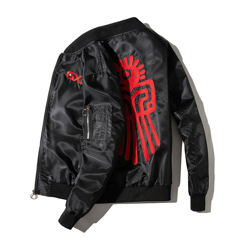 Chaqueta Bomber con bordado de animales Para Hombre y mujer, chaqueta de béisbol informal Para Hombre y mujer, ropa de calle a la moda con pájaros ► Foto 1/6