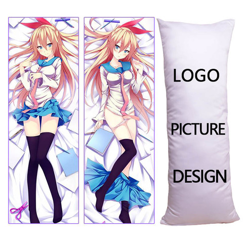 Almohada larga de Anime con fecha, cojín de gran tamaño de la vida, boda personalizada, para dormir, chica Sexy, adultos, envío directo ► Foto 1/5