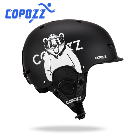 COPOZZ-casco de esquí con certificado de dibujos animados, protector deportivo antigolpes para adultos y niños, Snowboard, seguridad ► Foto 1/6