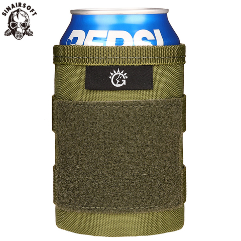 Bolsa militar táctico para deportes, minijuego de bebidas Personal Molle en miniatura, con cubierta de botella de cerveza, para acampar al aire libre, fundas de caza ► Foto 1/6