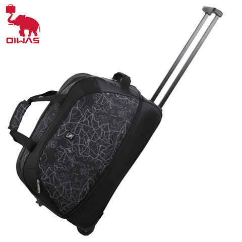 OIWAS-Bolsa de equipaje plegable para hombre y mujer, Maleta de viaje con ruedas, buena calidad ► Foto 1/6