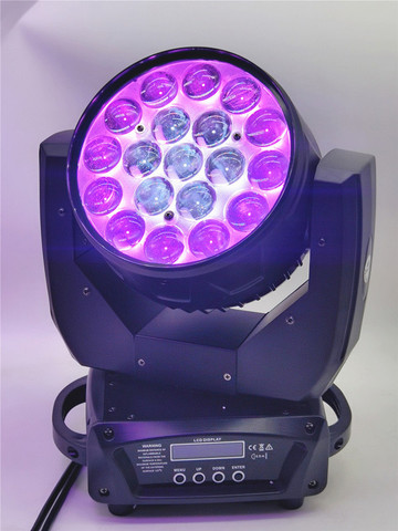 Máquina de escenario profesional para DJ, cabezal de Control circular con rayo de Zoom, 6pz, DMX512, haz de luz LED, barra de 19x15W, RGBW, LED ► Foto 1/5