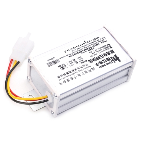 Convertidor de voltaje Buck eléctrico, convertidor de 36V DC 48V 72V a 12V 10A 120W, adaptador transformador para bicicleta eléctrica ► Foto 1/6