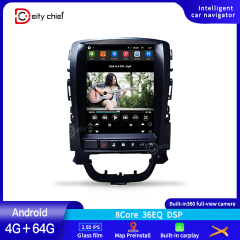 Android 9,7 pulgadas Vertical coche Multimedia Radio GPS 4G de Audio para Opel Astra J Vauxhall Buick Verano 2009- 2014 ► Foto 1/3