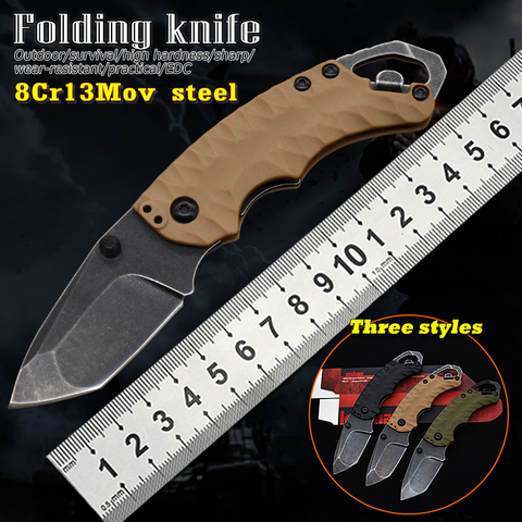 Kershaw-cuchillo plegable para caza al aire libre cuchillo de supervivencia táctico portátil, multifuncional, herramienta EDC, 3 estilos, 8750 ► Foto 1/6