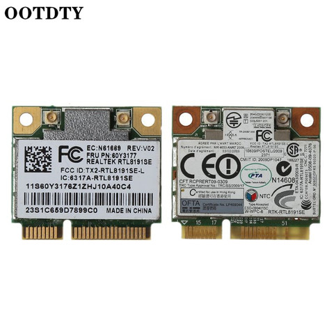 Tarjeta Wifi inalámbrica RTL8191se, medio PCI-E, módulo FRU 43Y6553 60Y3177 para IBM Lenove Thinkpad X200S X201 802.11BGN, accesorios ► Foto 1/6