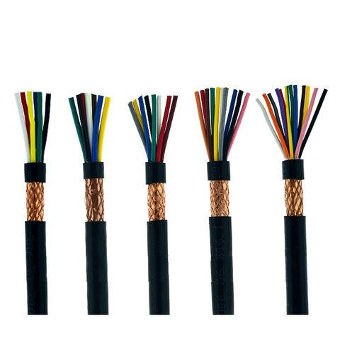 5 metros RVVP apantallado de alambre de cobre Alambre de 6 7 8 10 12 Pin 0,3/0,5/0,75/1/1,5mm de la señal de Audio Cable eléctrico ► Foto 1/6