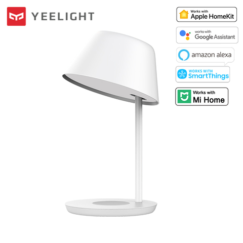 Yeelight-Lámpara de mesita de noche Staria Pro, luz LED de mesa inteligente con carga inalámbrica, regulable, Control por aplicación, funciona con Homekit, Google Mi Home ► Foto 1/6