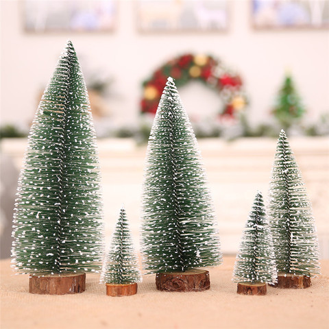Arbol De árbol De Navidad De Año Nuevo, Mini árbol De Navidad, pequeño árbol De pino, Adornos De Navidad, decoración De escritorio ► Foto 1/6