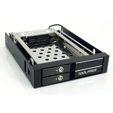 Caja de extracción de disco duro MRA261AL/MRA258AL, 2,5 pulgadas, Individual/doble Bahía SATA, 6Gbps HDD/SSD, con indicador LED ► Foto 1/6