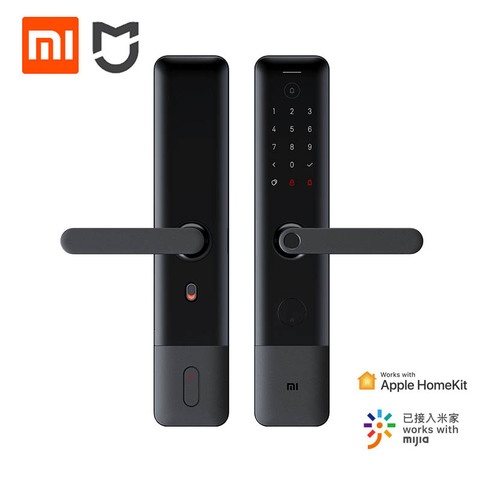 Xiaomi-cerradura de puerta inteligente, 6 métodos de desbloqueo, bloqueo de seguridad antiinserto, función de timbre electrónico, enlace inteligente ► Foto 1/5
