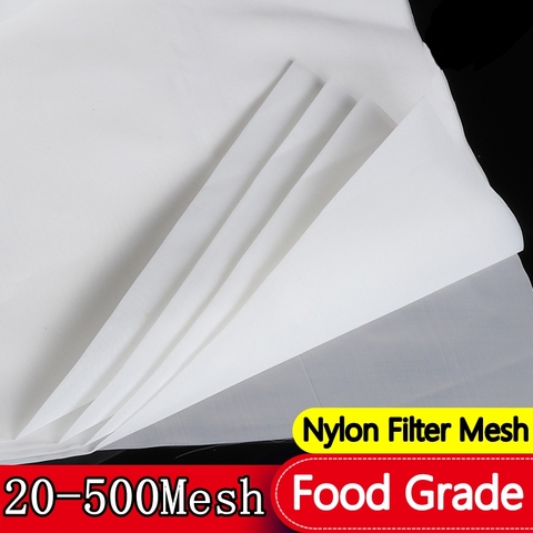 De grado de alimentos de filtro de Nylon neto 20-500 micras de malla de cocina alimentación bricolaje filtro de aceite Malla tela precisamente vino cerveza filtros ► Foto 1/6