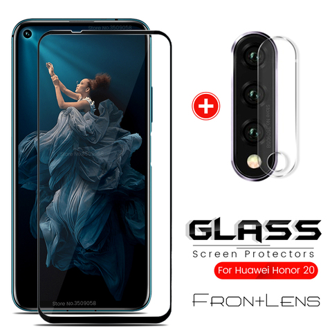 Honer-protector de lente de cámara de vidrio 20 pro, película protectora de cristal para huawei honor 20, honor 20, yal-l21, yal-al10, 6,26