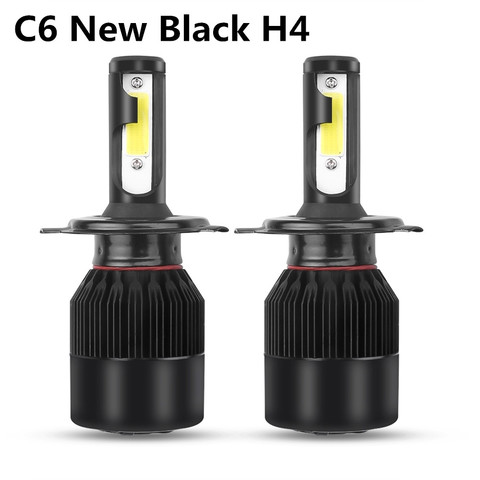 2PC C6 led de la linterna del coche H7 H4 COB chip bombilla H1 H3 H11 9005, 9006, 9004, 9007, 110W 8000lm faro Auto lámparas luces antiniebla 12V 24V ► Foto 1/6