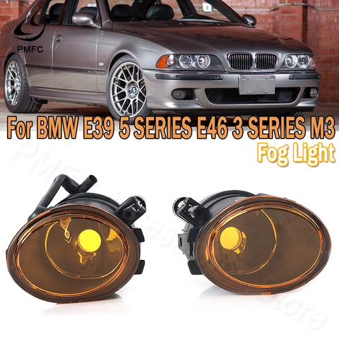 PMFC coche luz antiniebla delantera lámpara de montaje de luz antiniebla claro/amarillo para BMW Serie 3 M5 E39 2001-2003 M3 E46 2002-2005 de 63177894017 ► Foto 1/6