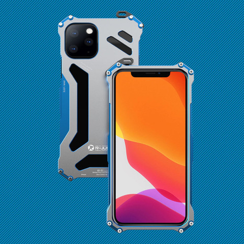 Lujosa carcasa de Metal a prueba de golpes para iPhone, funda protectora para iPhone 12 Max 12 Pro 11 Pro Max ► Foto 1/6