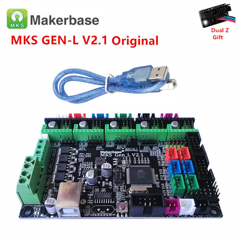 Makerbase MKS GEN L V1.0 3D Tarjeta de impresora de placa base de apoyo a4988 DRV8825 tmc2100 tmc2208 lv8729 tb6600 de doble extrusora ► Foto 1/6