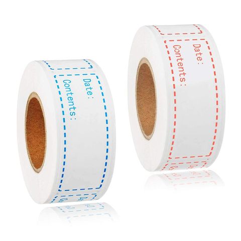Rollo de pegatinas para cocina, nevera, congelador, almacenamiento de alimentos, etiquetas con fecha, contenedor, tarro de embalaje, 150 Uds. ► Foto 1/6
