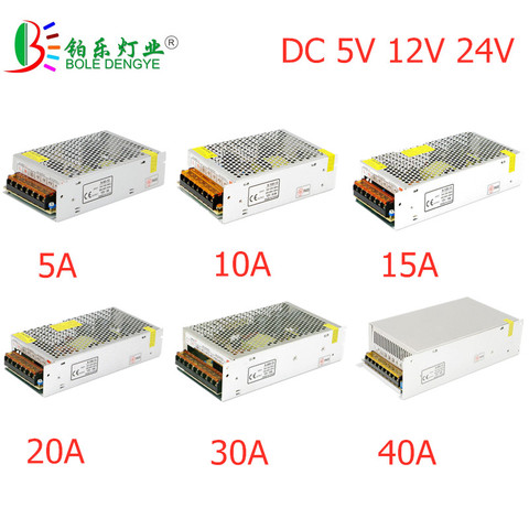 Adaptador de corriente LED transformador de iluminación, CA 100V-240V a cc 5V 12V 24V, fuente de alimentación conmutada 1A 2A 3A 5A 10A 20A 30A ► Foto 1/6