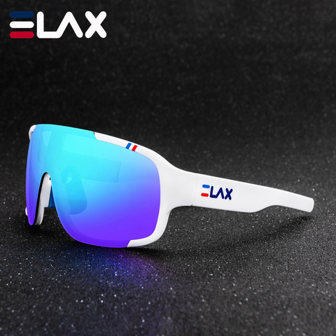 ELAX-gafas de sol deportivas para hombre y mujer, lentes de sol a la moda, UV400, para conducir, de marca de diseñador, talla grande ► Foto 1/6