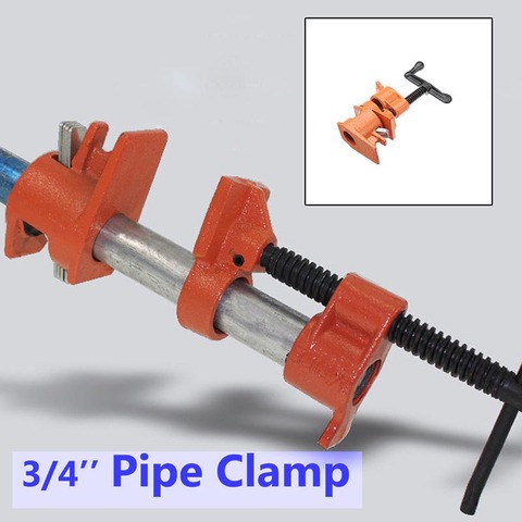 Juego de abrazadera de tubo de pegamento de madera, herramienta de carpintería de alta resistencia, hierro fundido, 1/2, 3/4 pulgadas, subventa ► Foto 1/5