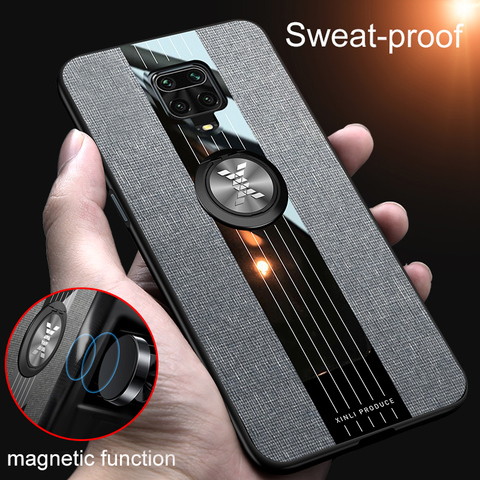 Funda mate para Xiaomi Redmi Note 9 Pro, funda mate para Xiaomi Redmi Note 9S 9 Pro, funda de teléfono a prueba de golpes, soporte de anillo magnético ► Foto 1/6