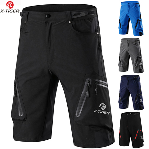 X-Tiger-Pantalones cortos para ciclismo para hombre, shorts anchos deportivos de montaña y de carretera para verano ► Foto 1/6