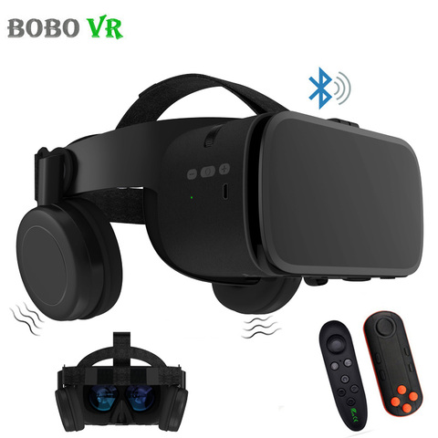 BOBO VR Z6-gafas 3D, inalámbricos por Bluetooth, para realidad Virtual, para teléfonos inteligentes, auriculares estéreo VR inmersiva, de cartón para iPhone y Android ► Foto 1/6