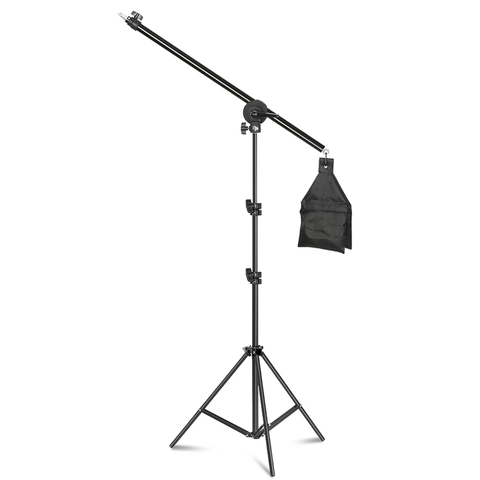 Equipo fotográfico para estudio fotográfico, Kit de luz, brazo de soporte, trípode con soporte de luz de 200CM, brazo cruzado con bolsa de arena ► Foto 1/5