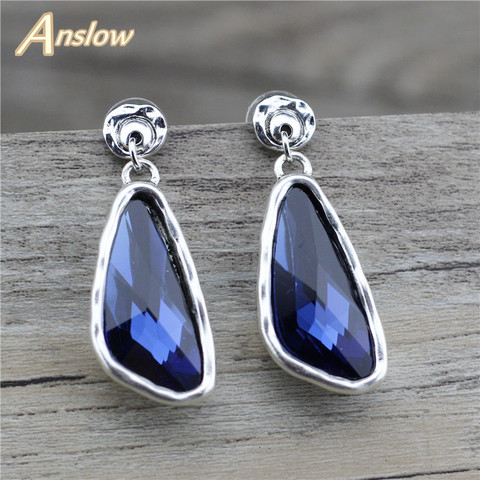 Anslow-pendientes de cristal irregulares para mujer, joyería Retro para parejas, para amantes de la moda francesa, 2022 ► Foto 1/5