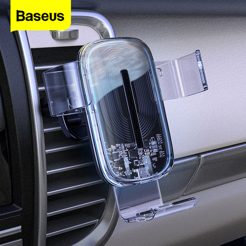 Basies-cargador inalámbrico para coche, soporte de teléfono para coche, carga rápida, 15W, para iPhone 11, Samsung S20 plus, Xiaomi ► Foto 1/6