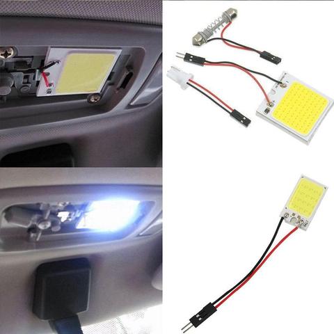 Bombilla Led blanca para Interior de coche, Luz del Panel Interior, luces de estacionamiento, T10 C5W COB 16 24 36 48SMD ► Foto 1/6