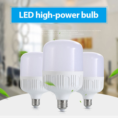 Bombilla LED E27, superbrillante, ahorro de energía, 220V, 5W, 10W, 15W, 20W, 30W, foco LED, lámpara de mesa, luz colgante para el hogar, hebilla ► Foto 1/6