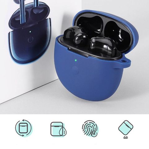 Funda protectora de silicona antideslizante para auriculares, funda completa con gancho para ViVO TWS Neo Auriculares inalámbricos con Bluetooth ► Foto 1/6