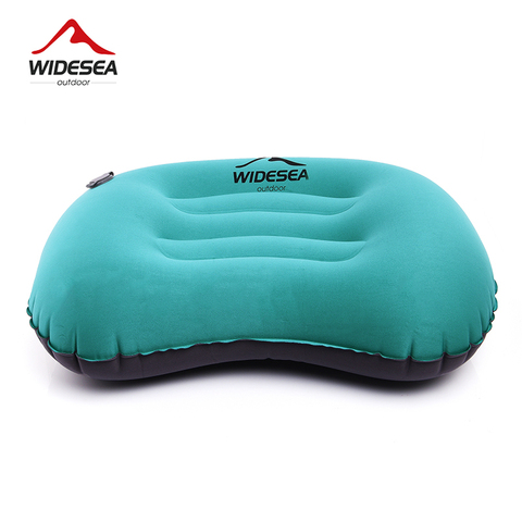 Widesea-almohada inflable portátil para exteriores, equipo de acampada, cojín de aire plegable, equipo de protección para turismo y dormir ► Foto 1/6