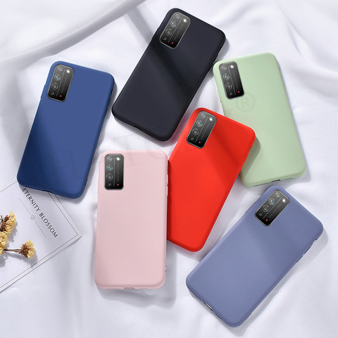 Funda de silicona líquida para Huawei Honor 10X Lite, funda protectora suave de TPU para teléfono Huawei Honor 9A 9S 9C 9X X 10 20 30 Pro Lite Honor X10 ► Foto 1/6