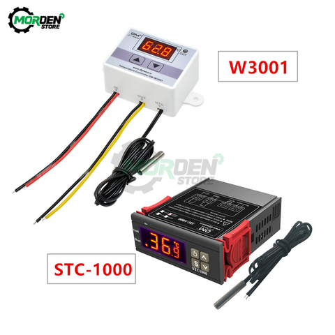 W3001 STC-1000 Termostato Digital LED incubadora DC 12V 24V AC 110V 220V controlador de temperatura termoregulador Calefacción de refrigeración ► Foto 1/6