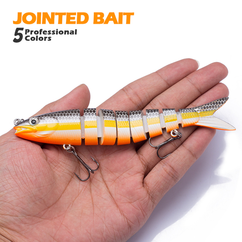 Juego de Combinación libre de Señuelos de Pesca articulados, 135mm/20g, Crankbait, 8 segmentos, Wobblers, cebo Artificial, señuelo duro Swimbait ► Foto 1/6