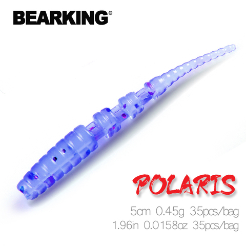 BEARKING-Señuelos de Pesca Polaris, 5cm, 2022g, 35 unids/bolsa, señuelo suave, cebo Artificial, aparejos de depredador, cebos para lucio y lubina, 0,45 ► Foto 1/6