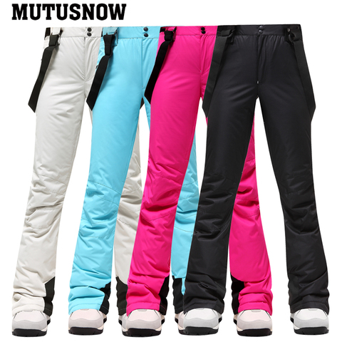 Pantalones de esquí de Invierno para mujer, ropa impermeable de alta calidad para exteriores, resistente al viento, para nieve, para esquí, snowboard, 2022 ► Foto 1/6