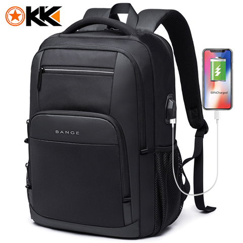 KAKA-mochila escolar de gran capacidad para hombre, morral multifuncional para ordenador portátil con carga USB de 15,6 pulgadas para adolescentes ► Foto 1/6