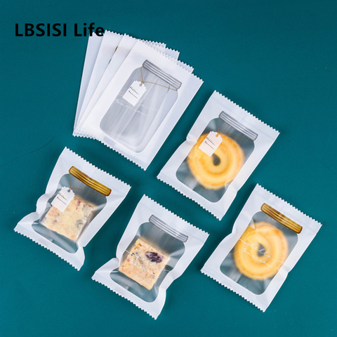 LBSISI Life-máquina para hornear galletas, dulces, Chocolate, turrón, bolsas de embalaje selladas, suministros para eventos y fiestas, 100 Uds. ► Foto 1/6