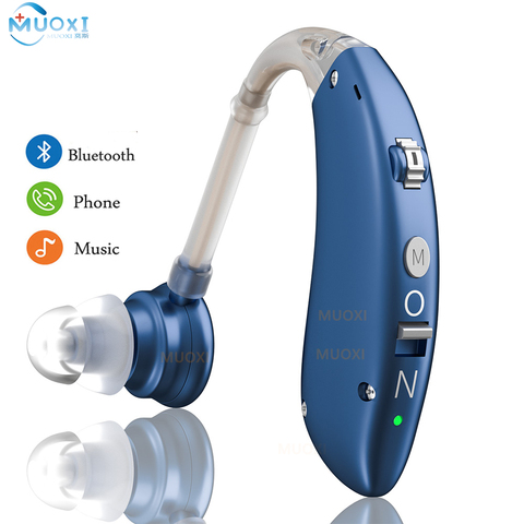 Mini audífono con amplificador Digital, audífono recargable con Bluetooth, ayuda auditiva, 2022 ► Foto 1/6