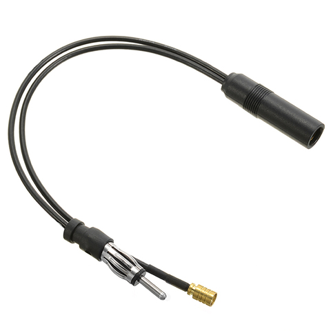 Cable SMB para coche, convertidor de antena DIN, FM/AM, divisor de plomo, enchufe activo, accesorio adaptador de antena aérea de Radio ► Foto 1/6