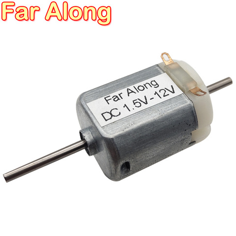 Mini Motor de CC de alta velocidad, 3V, 6V, 12V, 1500 a 5400RPM, Motor eléctrico de doble eje para juguetes DIY, etc. ► Foto 1/6